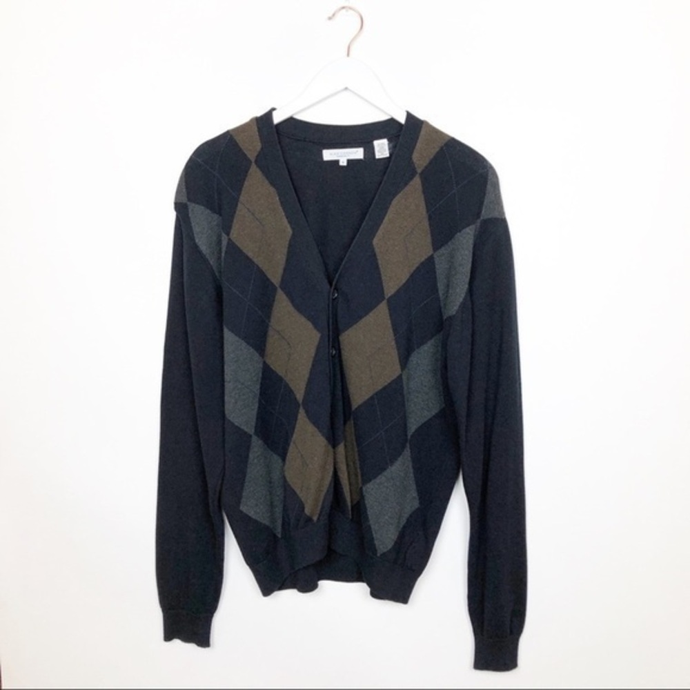 Alex Cannon Men’s Knit Cardigan Sweater Top Medium